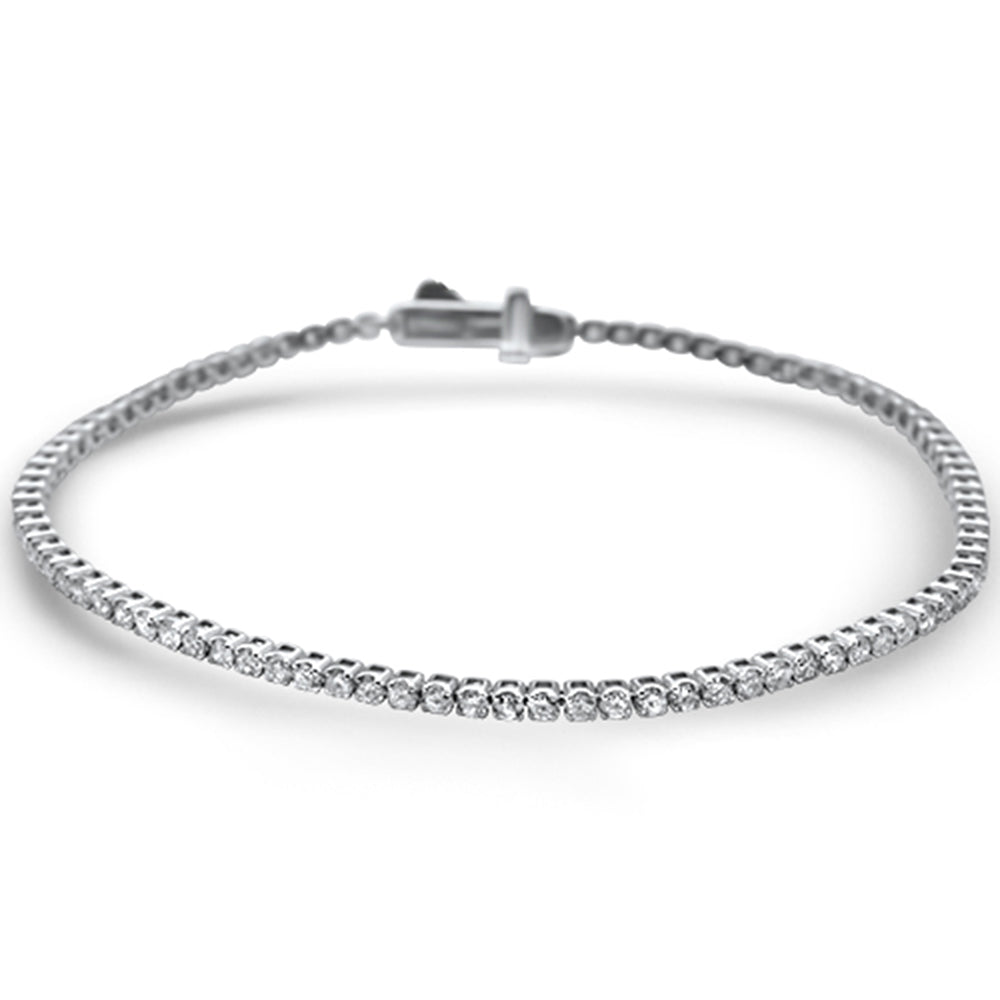 SPECIAL! 2.08ct 14KT White Gold Diamond Diamond Tennis Bracelet 7" Long