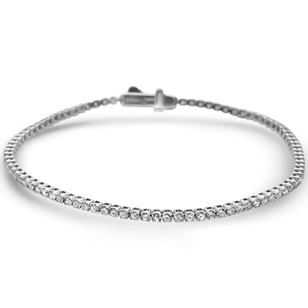 DIAMOND CLOSEOUT!  2.00ct G SI 14KT White Gold Diamond Tennis Bracelet 7"