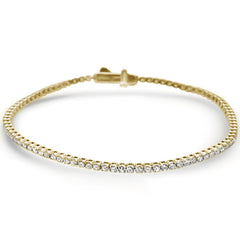 SPECIAL! 2.05ct G SI 14K Yellow Gold Diamond Tennis Bracelet 7"