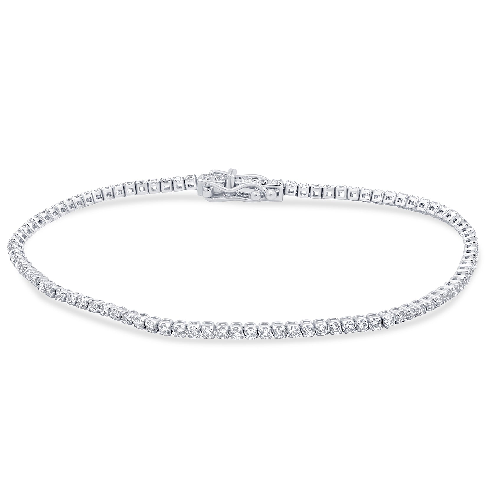 SPECIAL! 1.51ct G SI 14k White Gold Diamond Tennis Bracelet 7"