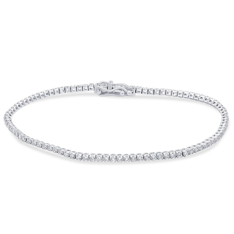 SPECIAL! 1.51ct G SI 14k White Gold Diamond Tennis Bracelet 7"