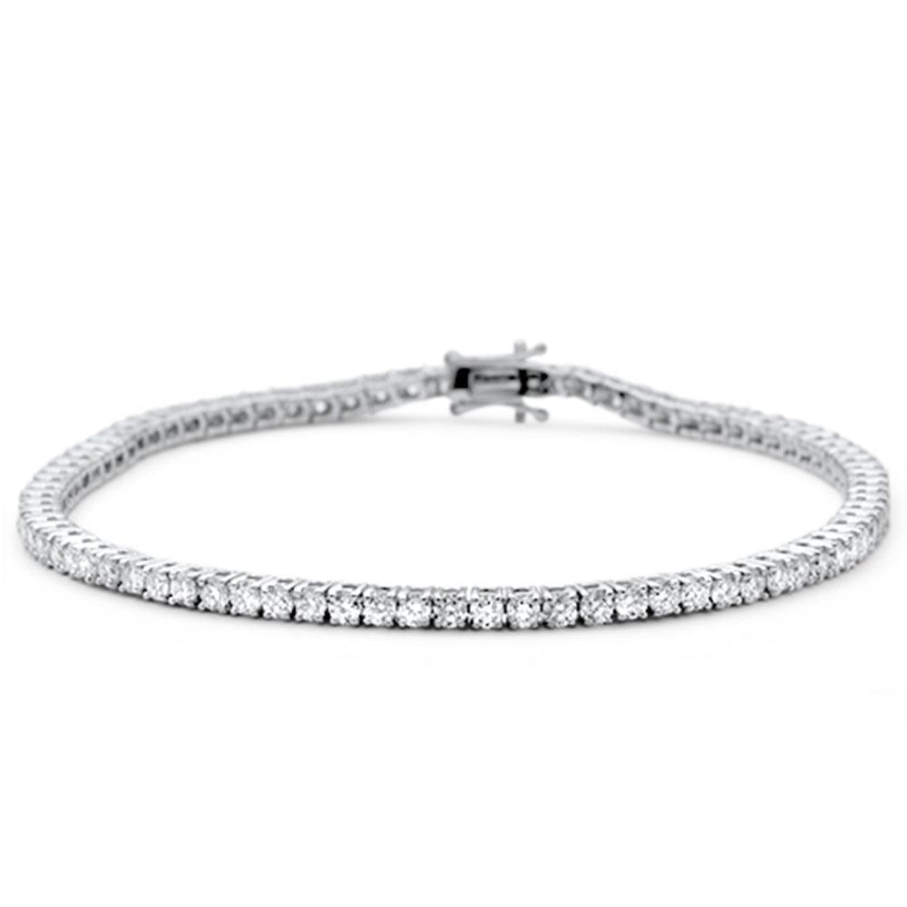SPECIAL! 2.94ct 14KT White Gold Diamond Tennis Bracelet 7"
