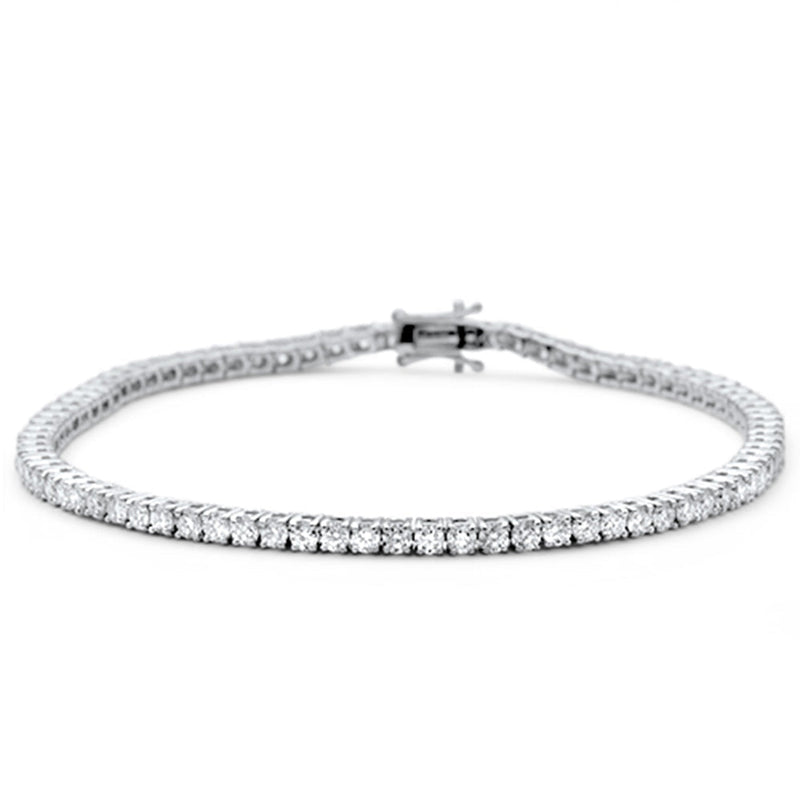 SPECIAL! 2.94ct 14KT White Gold Diamond Tennis Bracelet 7"