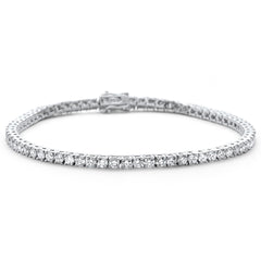 SPECIAL! 5.98ct 14KT White Gold Diamond Tennis Bracelet 8"
