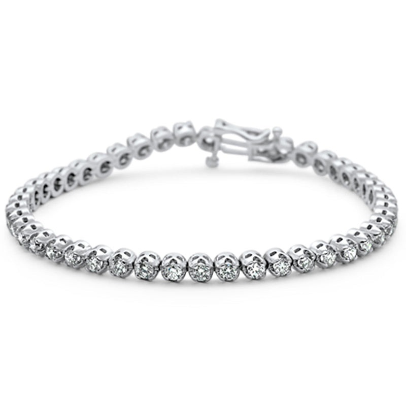 SPECIAL! 2.60ct G SI 14K White Gold Diamond Miracle Illusion Setting Tennis Bracelet 7"