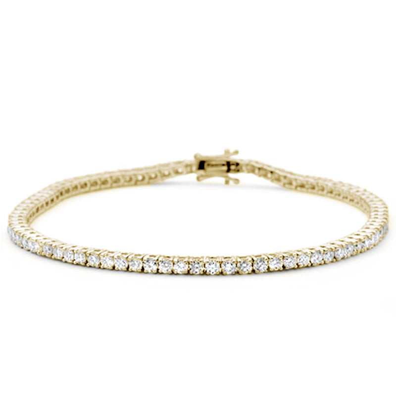 SPECIAL! 2.00ct 14KT Yellow Gold Diamond Tennis Bracelet 7"
