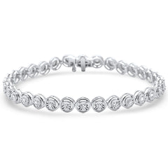 DIAMOND  CLOSEOUT!  1.07ct G SI 14K White Gold  Miracle Illusion Tennis Bracelet