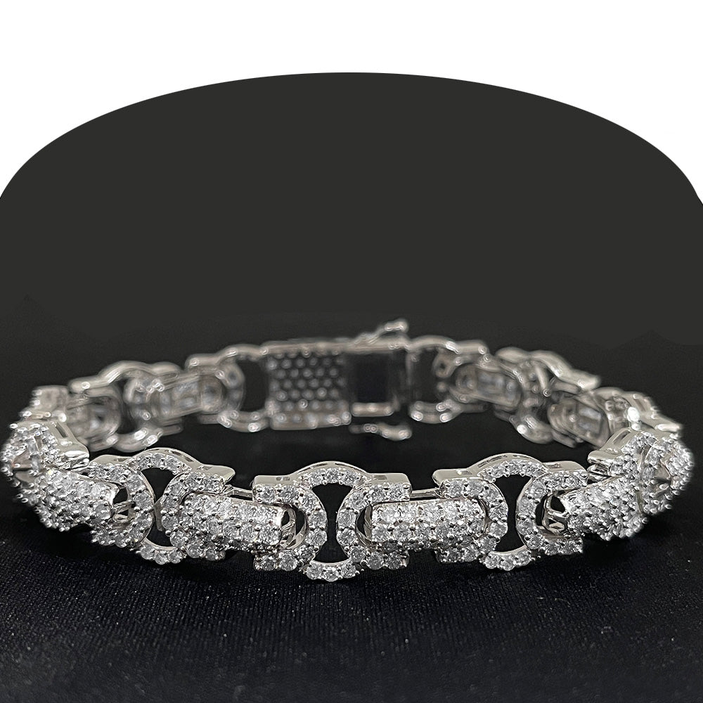 DIAMOND CLOSEOUT! 10.60ct G SI 14K White Gold  Tennis Bracelet 8.5" Long