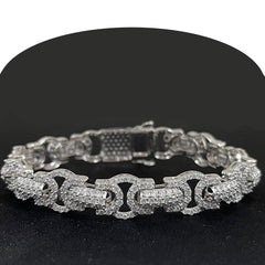 DIAMOND CLOSEOUT! 10.60ct G SI 14K White Gold  Tennis Bracelet 8.5" Long