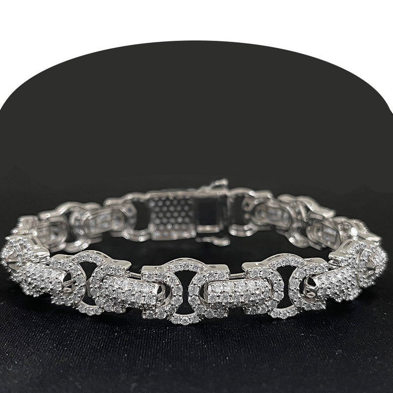 DIAMOND CLOSEOUT! 10.60ct G SI 14K White Gold  Tennis Bracelet 8.5" Long