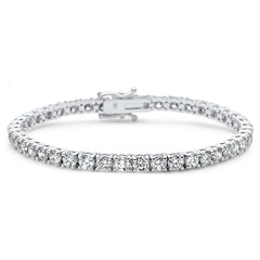 SPECIAL! 6.05ct 14KT White Gold Diamond Tennis Bracelet 8"