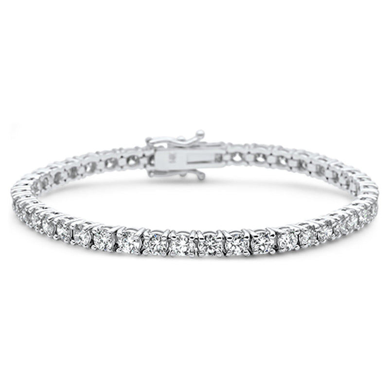 SPECIAL! 6.05ct 14KT White Gold Diamond Tennis Bracelet 8"