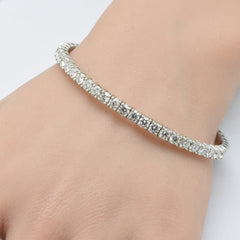 DIAMOND CLOSEOUT!   4.83ct G SI 14K White Gold Round Diamond Tennis Bracelet