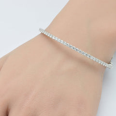 DIAMOND CLOSEOUT!  1.87ct G SI 14K White Gold Diamond Bangle Bracelet
