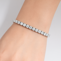 SPECIAL! 10.08ct 14K White Gold Diamond Tennis Bracelet 7"