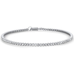 DIAMOND CLOSEOUT!  2.00ct G SI 14K White Gold Diamond Tennis Bracelet 7" Long