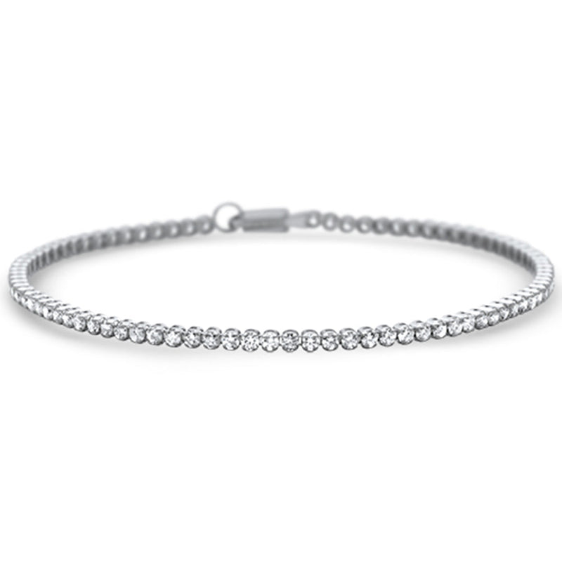 DIAMOND CLOSEOUT!  2.00ct G SI 14K White Gold Diamond Tennis Bracelet 7" Long