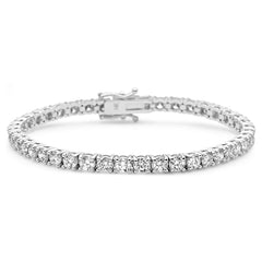 SPECIAL! 3.99ct 14KT White Gold Diamond Tennis Bracelet 7"