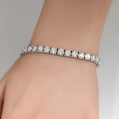SPECIAL! 15.01ct 14KT White Gold Diamond Tennis Bracelet 7"
