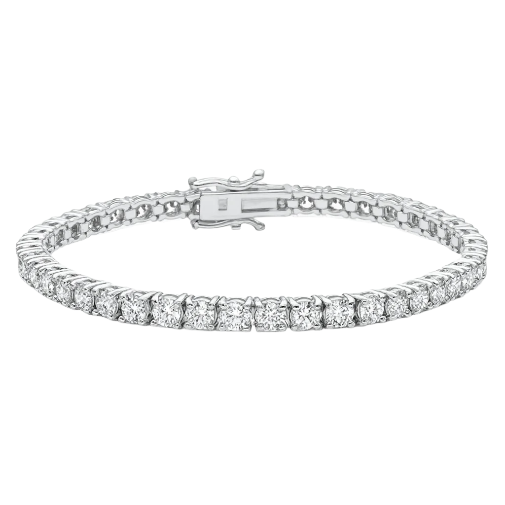 SPECIAL! 15.01ct 14KT White Gold Diamond Tennis Bracelet 7"