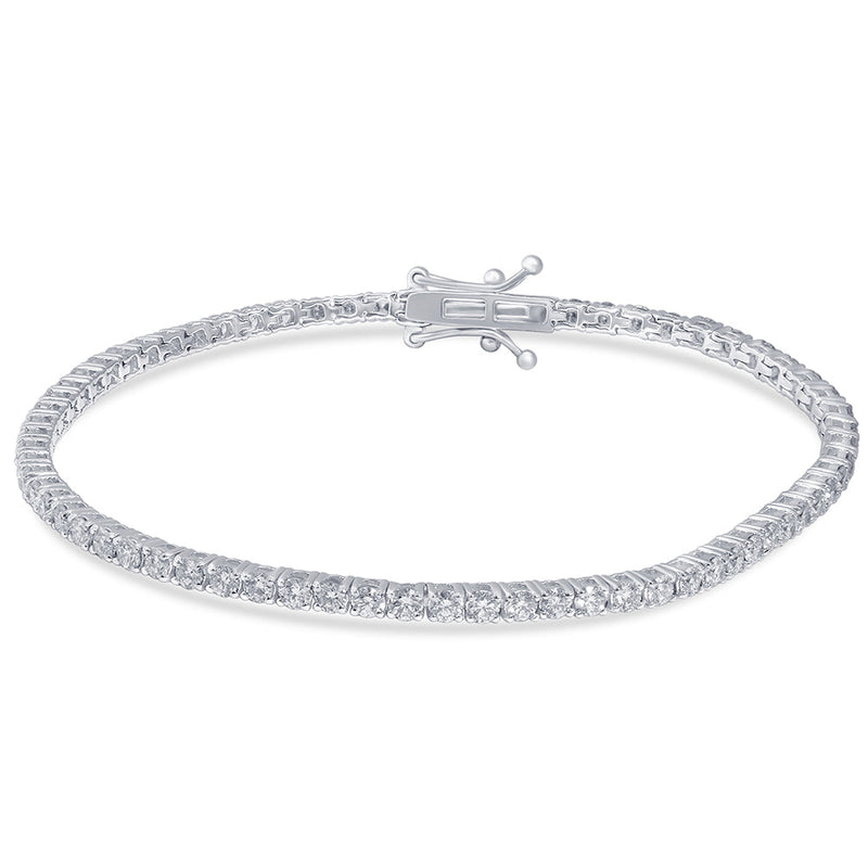 SPECIAL! 3.02ct 14KT White Gold Diamond Tennis Bracelet 7"