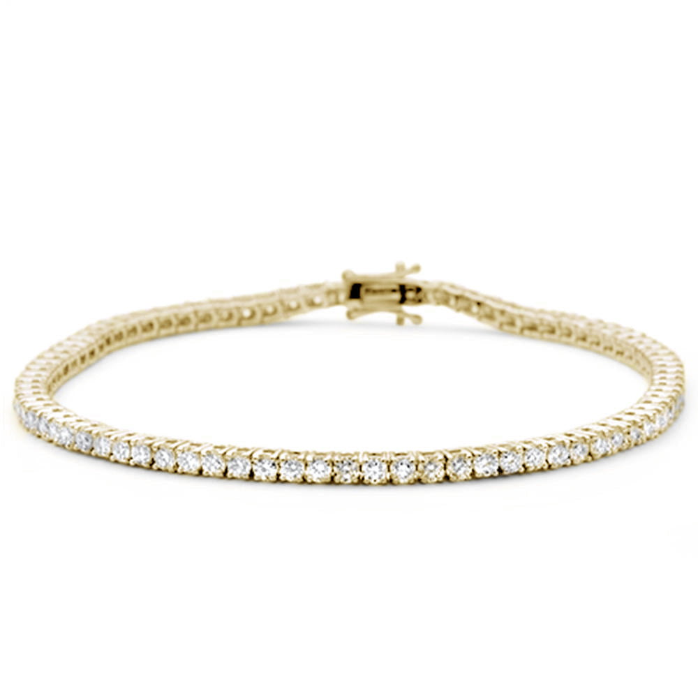 SPECIAL! 5.00ct 14KT Yellow Gold Diamond Tennis Bracelet 7"