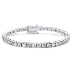 SPECIAL! 6.65ct 14KT White Gold Diamond Tennis Bracelet 7"