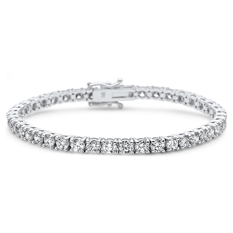SPECIAL! 6.65ct 14KT White Gold Diamond Tennis Bracelet 7"