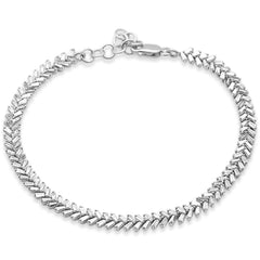 SPECIAL! 2.63ct G SI 14K White Gold Baguette Diamond Bracelet 7"