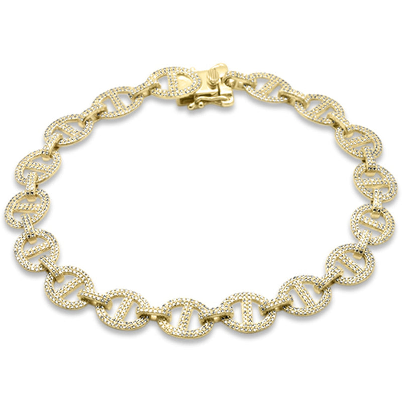 SPECIAL! 2.59ct G SI 14K Yellow Gold Diamond 7mm Bracelet 8" Long