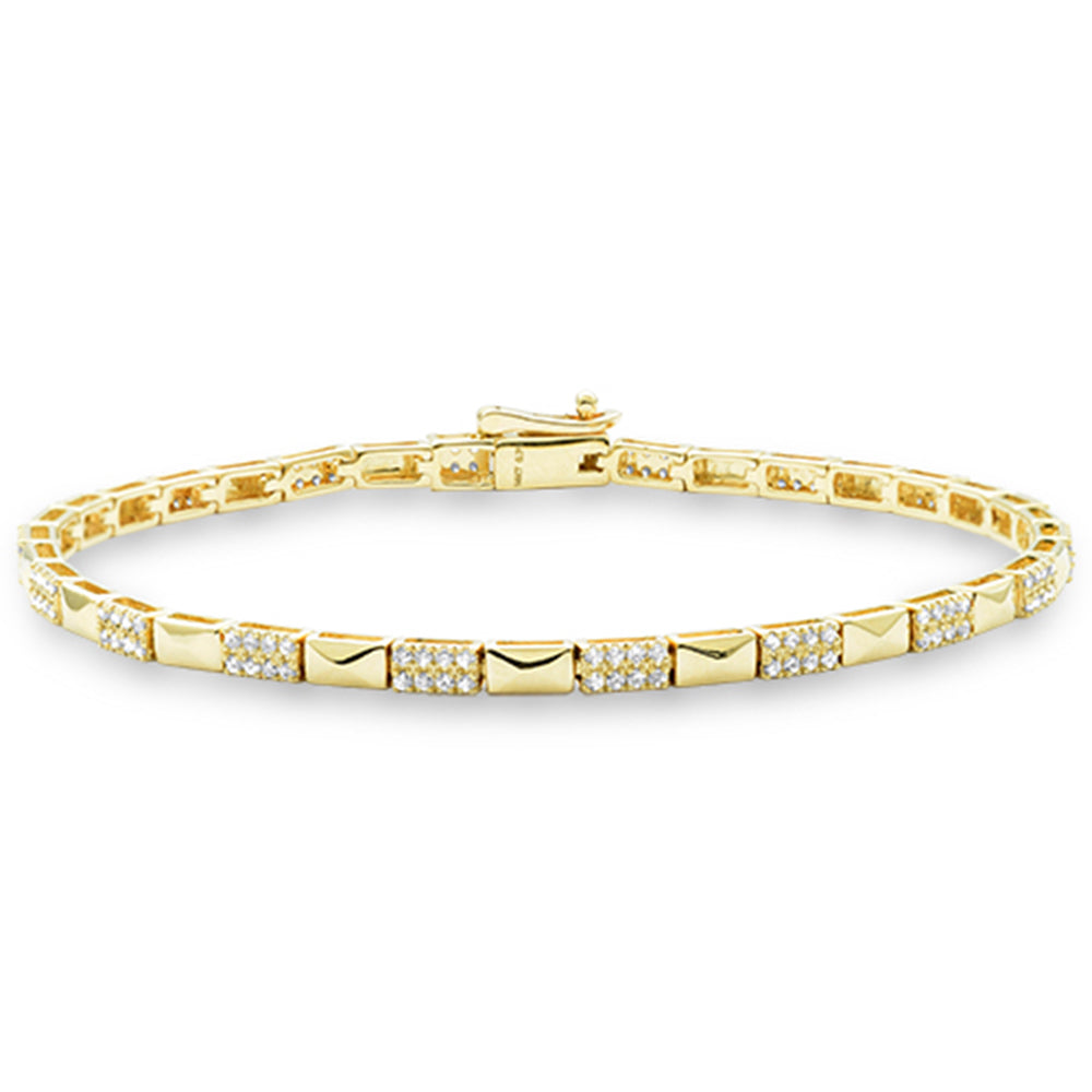 SPECIAL!.75ct G SI 14K Yellow Gold Diamond Studded Design Bracelet 7"