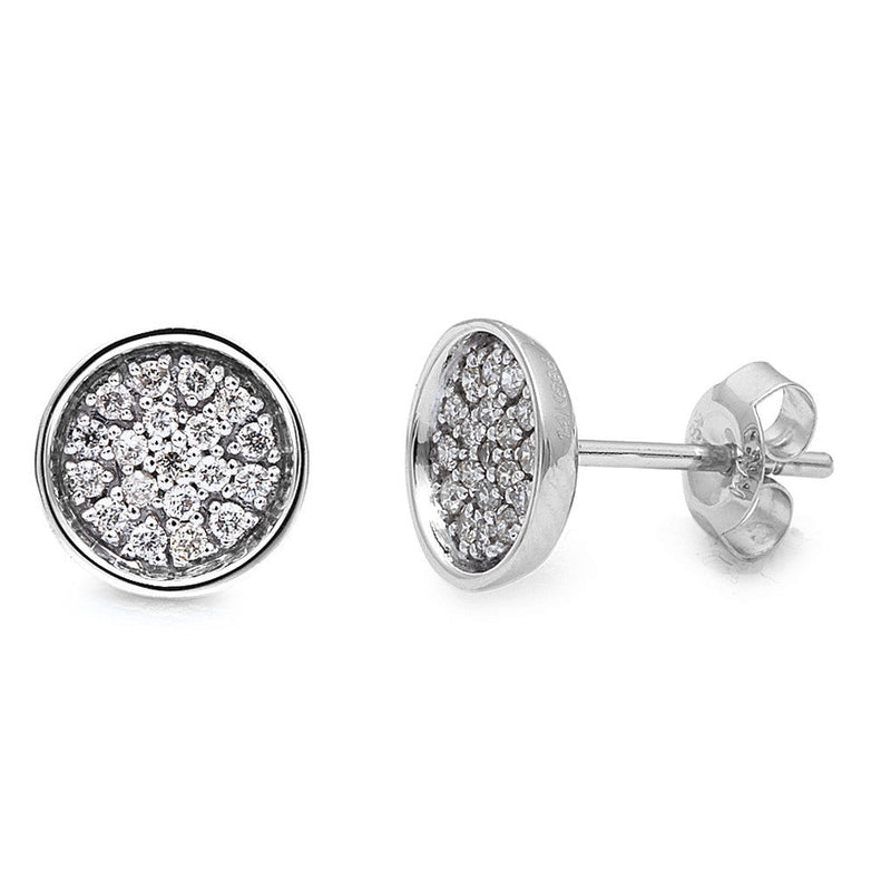 DIAMOND CLOSEOUT!  .25ct Round Diamond Stud Earrings 14kt White gold
