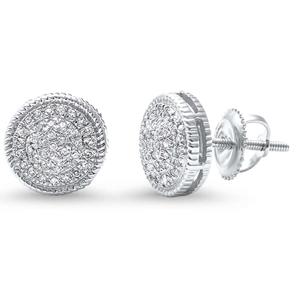 DIAMOND CLOSEOUT! .17ct 14kt White Gold Round Diamond Stud Earrings