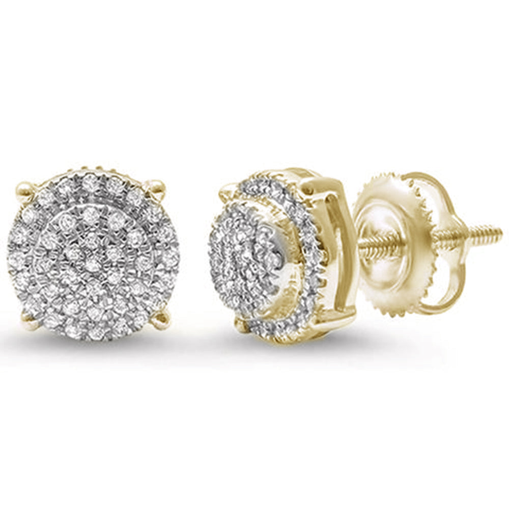 DIAMOND CLOSEOUT!  .17ct G SI 14kt Yellow Gold Round Diamond Cluster Stud Earrings