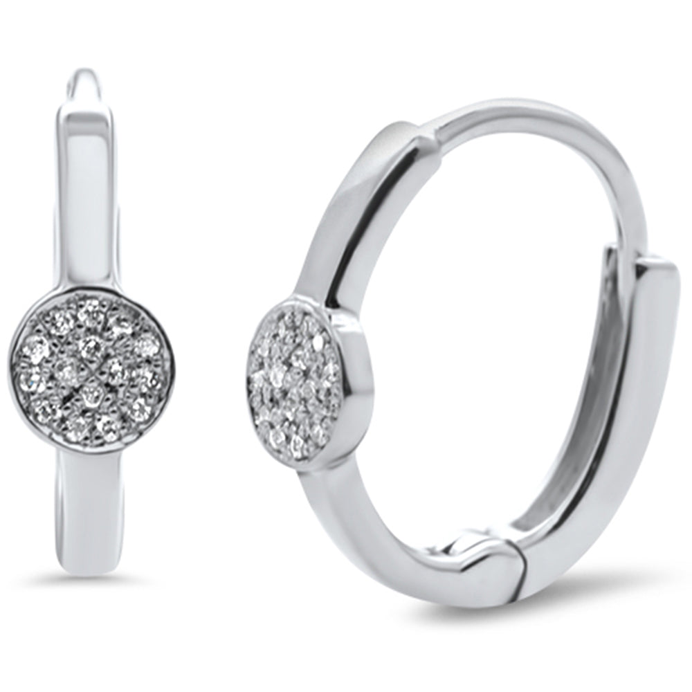 DIAMOND CLOSEOUT! .05ct F SI 14K White Gold Diamond Lever Back Style Earrings