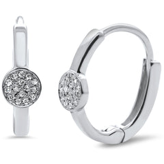 DIAMOND CLOSEOUT! .05ct F SI 14K White Gold Diamond Lever Back Style Earrings