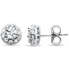 DIAMOND CLOSEOUT! .30ct G SI 10K White Gold Round Diamond Stud Earrings
