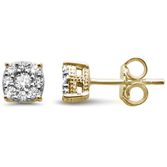 DIAMOND CLOSEOUT! .33ct 14K Yellow Gold Diamond Stud Earrings