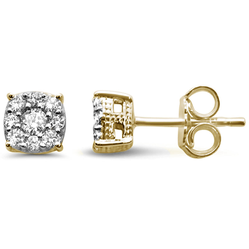 DIAMOND CLOSEOUT! .33ct 14K Yellow Gold Diamond Stud Earrings