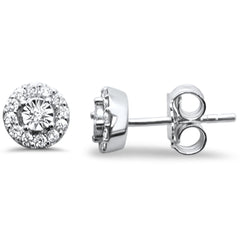 DIAMOND CLOSEOUT! .23ct G SI 14K White Gold Diamond Stud Earrings
