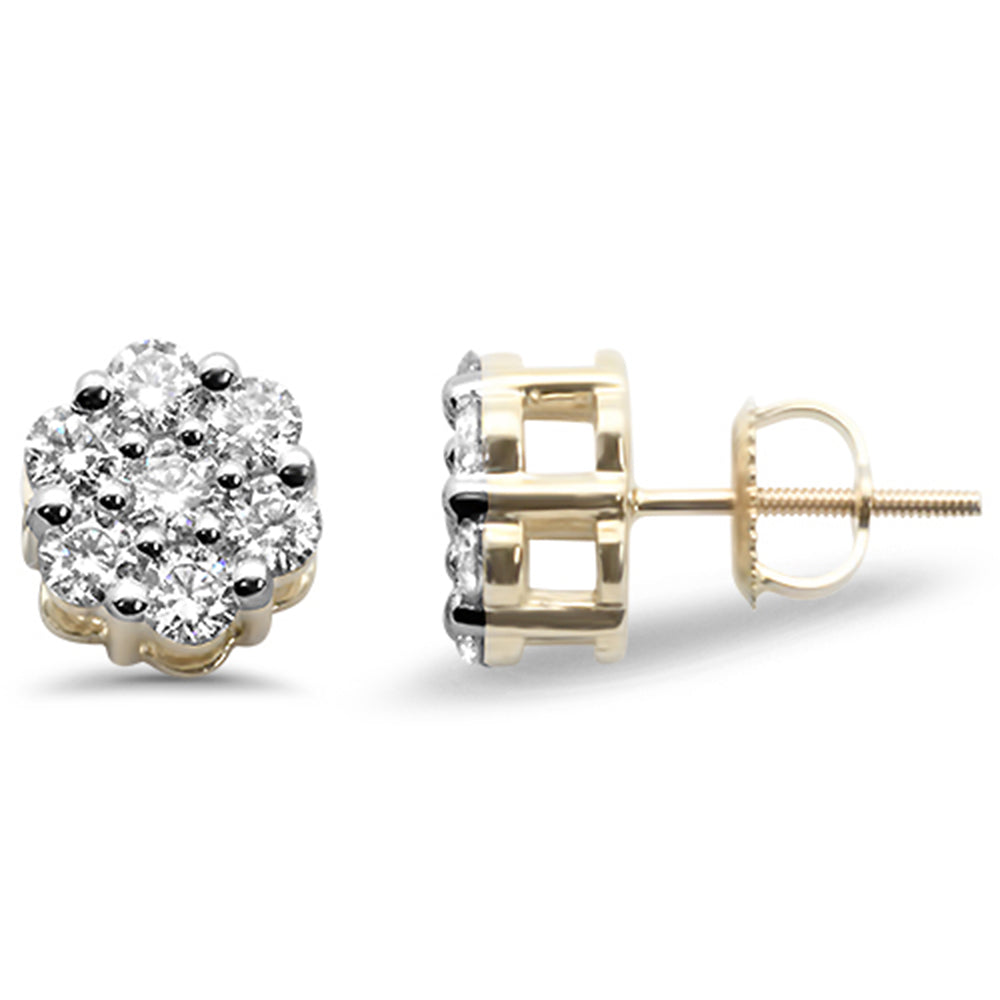 DIAMOND CLOSEOUT! 1.25ct-2.00ct G SI 14K Gold Diamond Flower Earrings