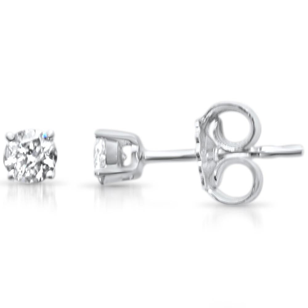 .20ct G SI 14K White Gold Diamond Solitaire Stud Earrings