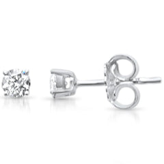 .20ct G SI 14K White Gold Diamond Solitaire Stud Earrings