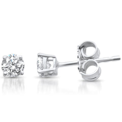 SPECIAL! .50ct G SI 14K White Gold  Diamond Solitaire Stud Earrings