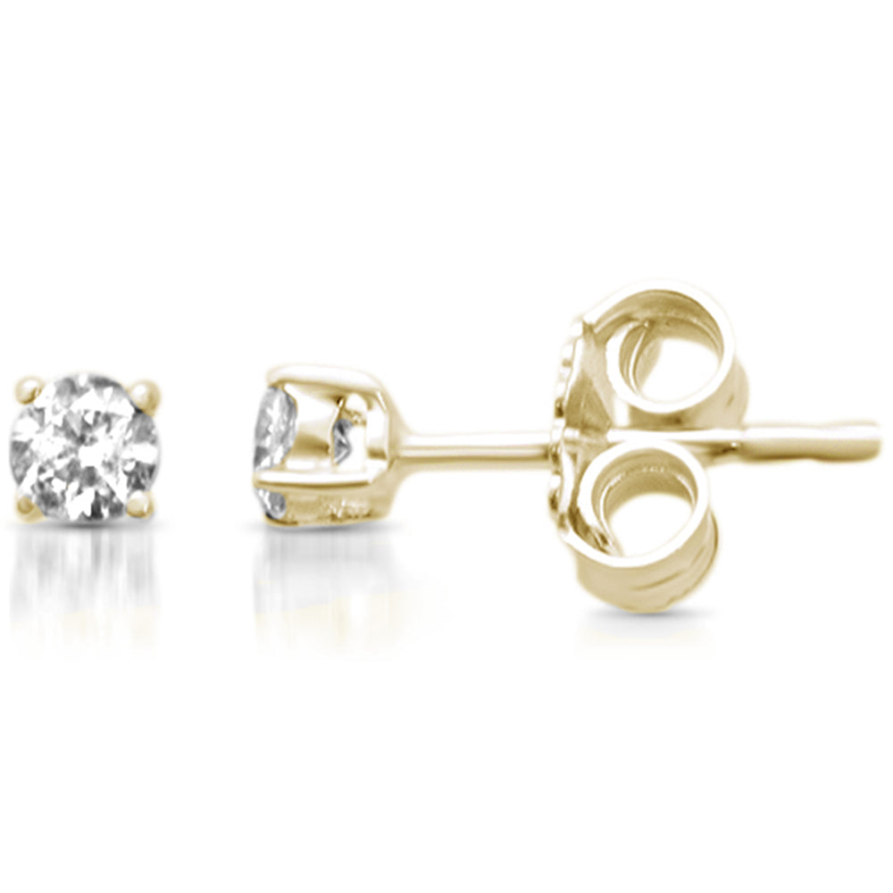 SPECIAL! .30ct G SI 14K Yellow Gold Diamond Solitaire Stud Earrings