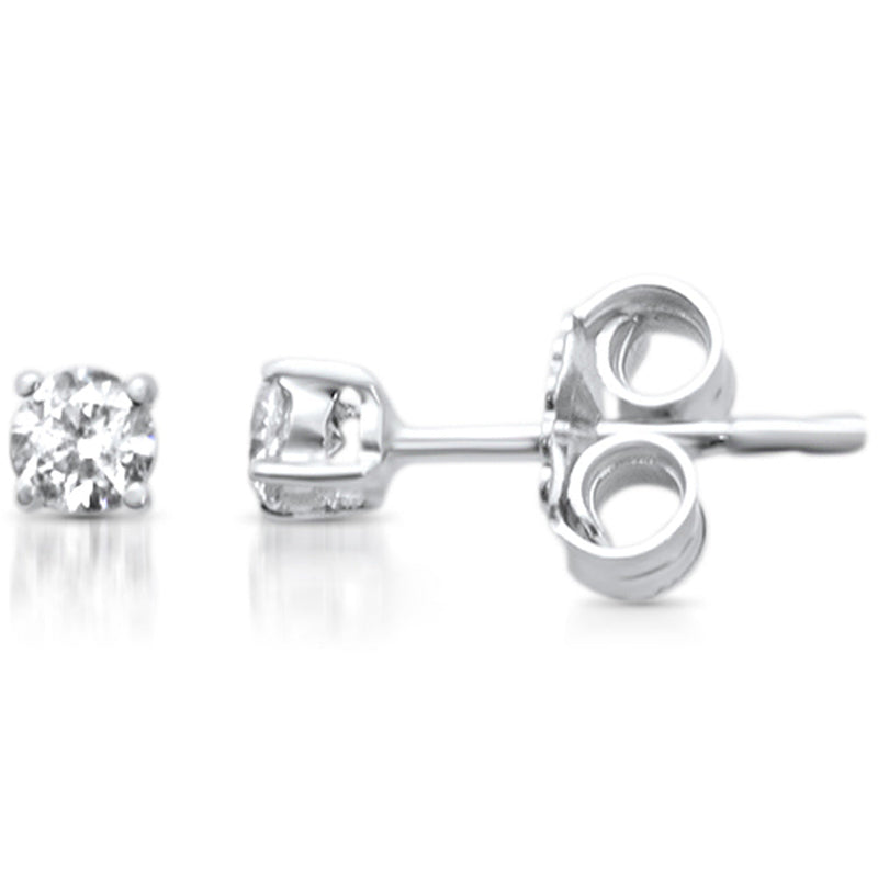 SPECIAL! .33ct G SI 14K White Gold  Diamond Solitaire Stud Earrings