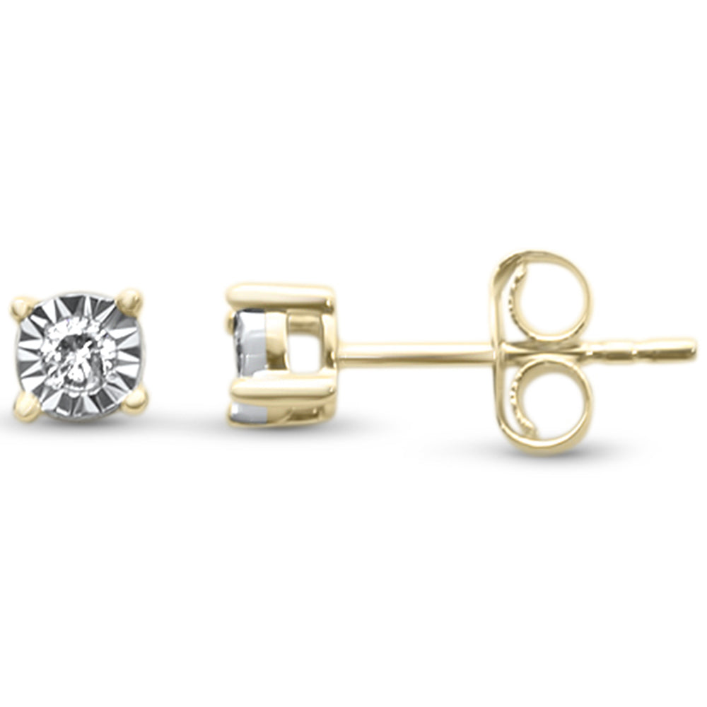 DIAMOND CLOSEOUT! .10ct G SI 14K Yellow Gold Diamond Stud Earrings