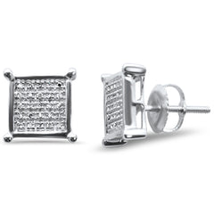 DIAMOND CLOSEOUT!  .10ct G SI 10K White Gold Diamond Fashion Earrings