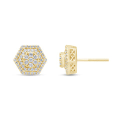 DIAMOND CLOSEOUT! .50ct G SI 14K Yellow Gold Diamond Fashion Earrings