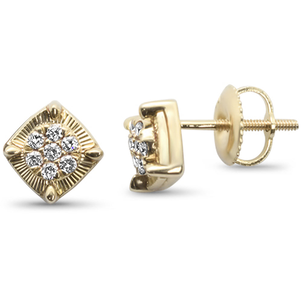 DIAMOND CLOSEOUT! .15ct G SI 10K Yellow Gold Diamond Fashion Earrings